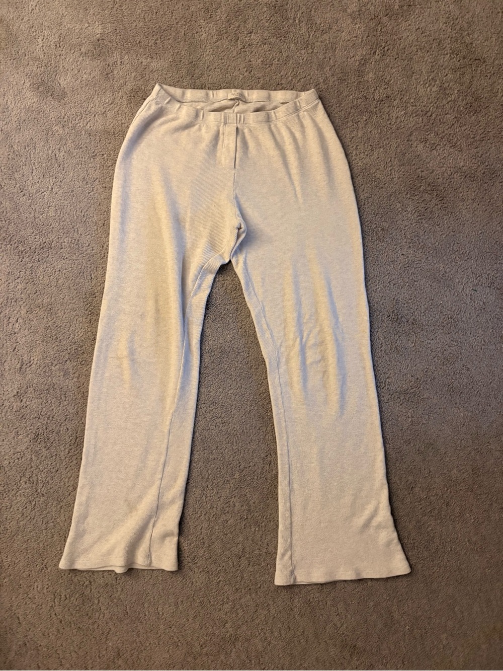 Brandy Melville John Galt Cream Wide-Leg Lounge Pants